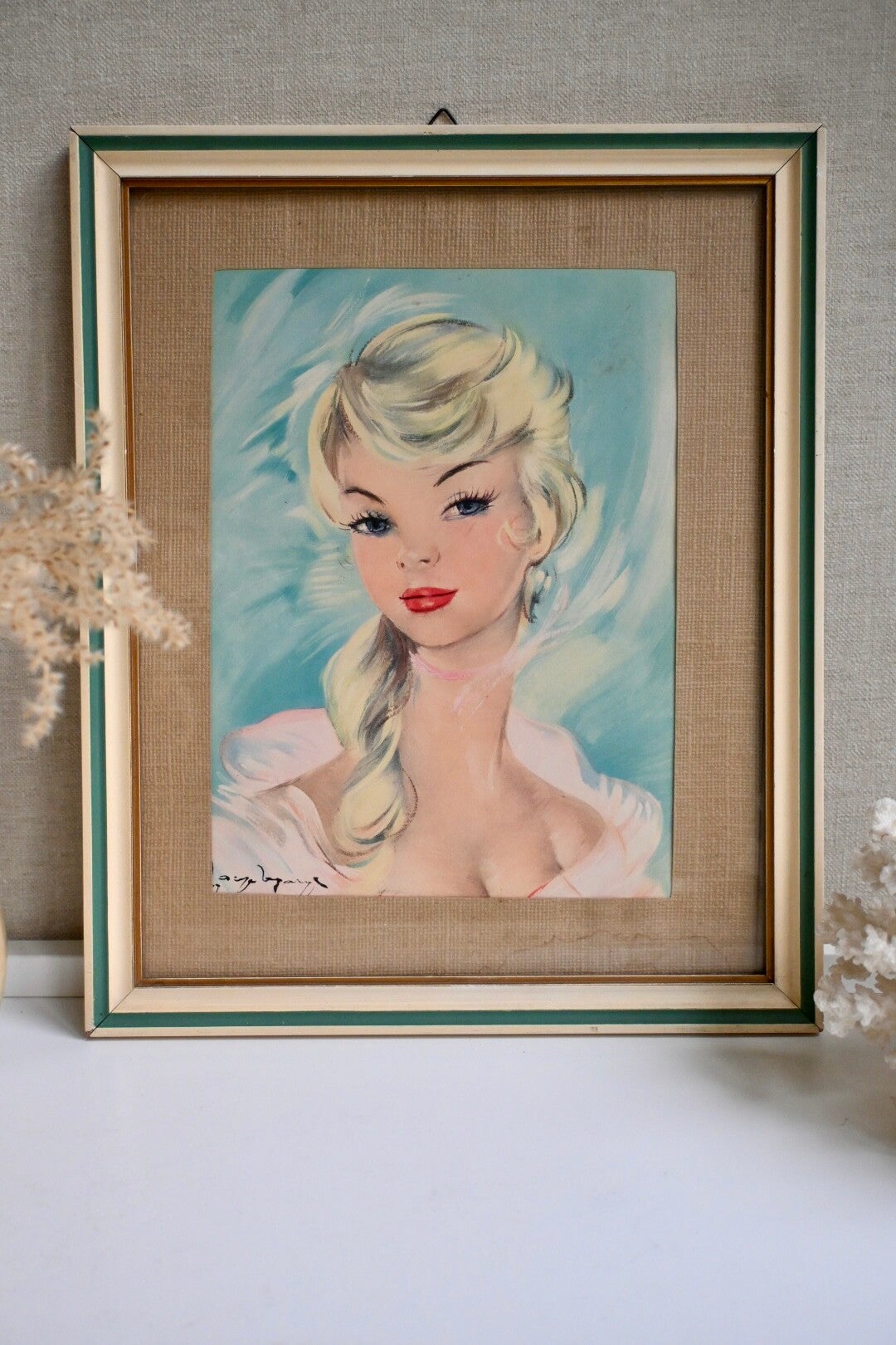 Tof vintage retro schilderij