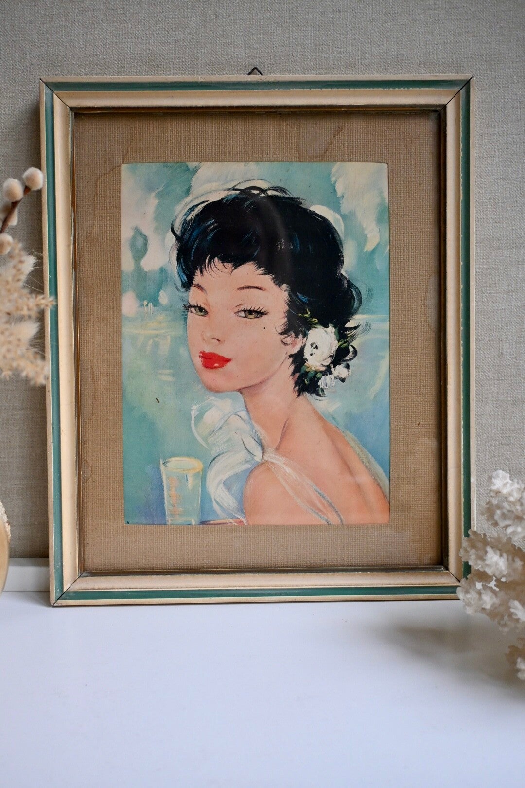 Tof vintage retro schilderij