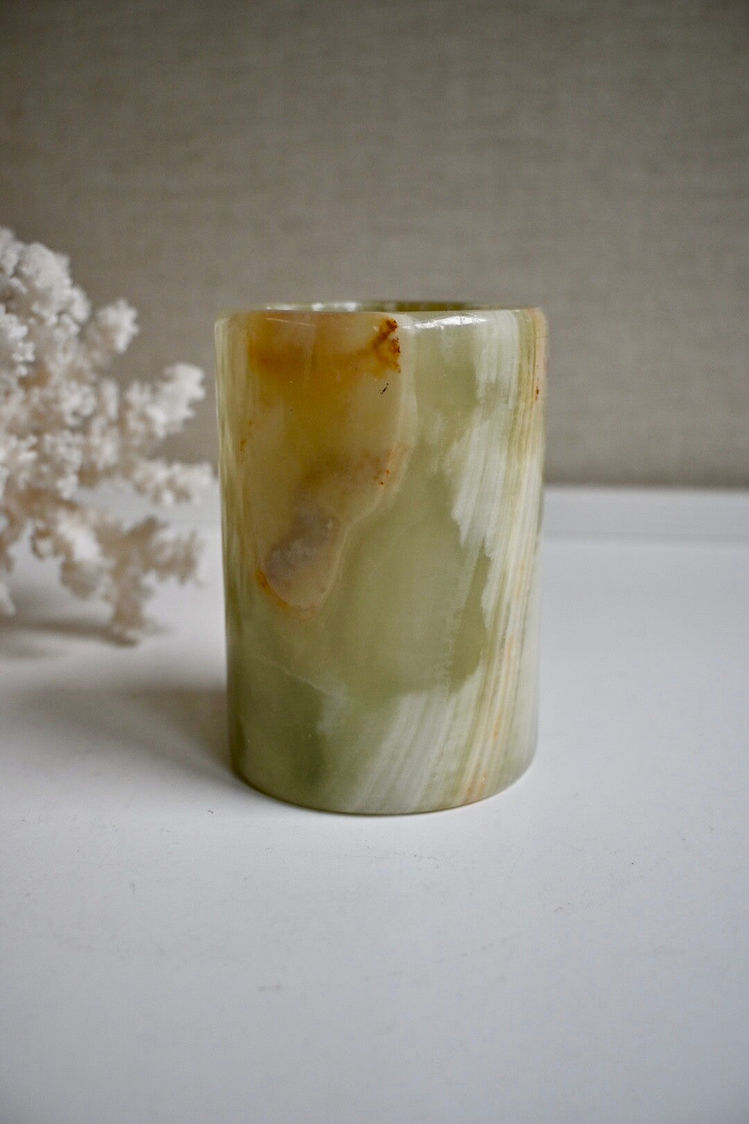 Leuk marmeren vaasje/potje