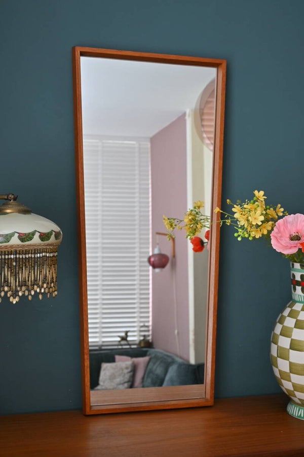 Vintage Houten Spiegel – Taps Model