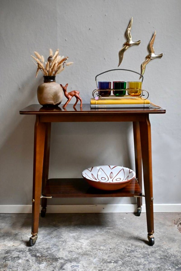 Vintage palissander bijzettafel