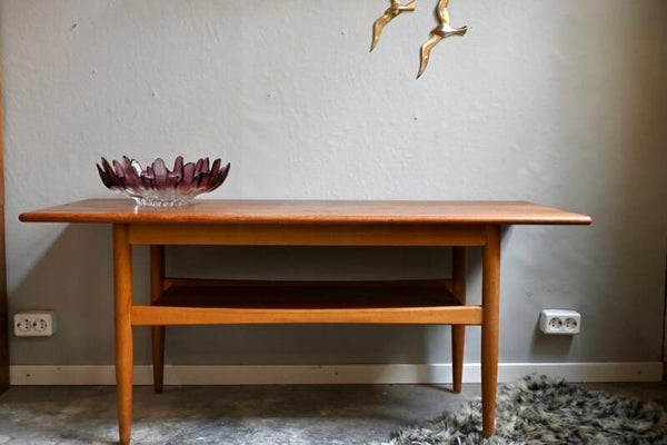 Deens Design Salontafel afgewerkt in Teak