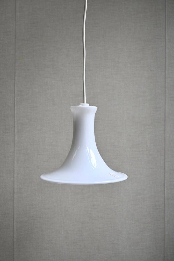 Holmegaard Mandarin Mini Hanglamp van wit Opaalglas Deens Design