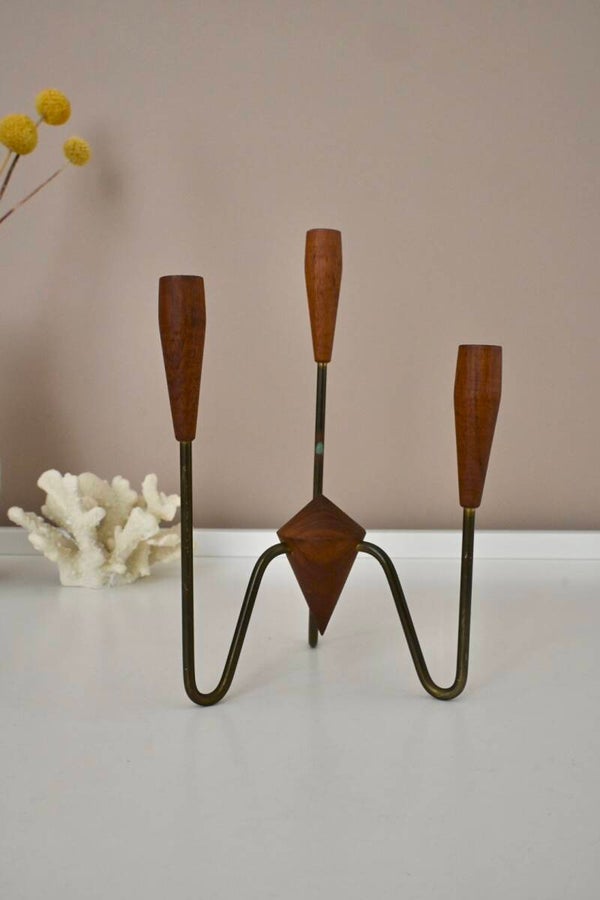Vintage kandelaar Deens Design uit de jaren zestig