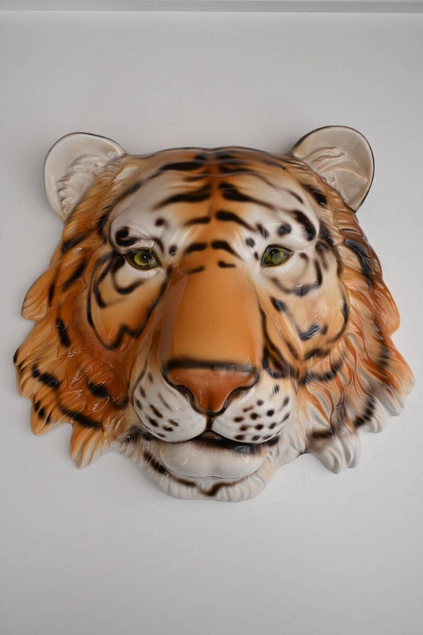 Groot Wandmasker Tijger van Italiaans Keramiek