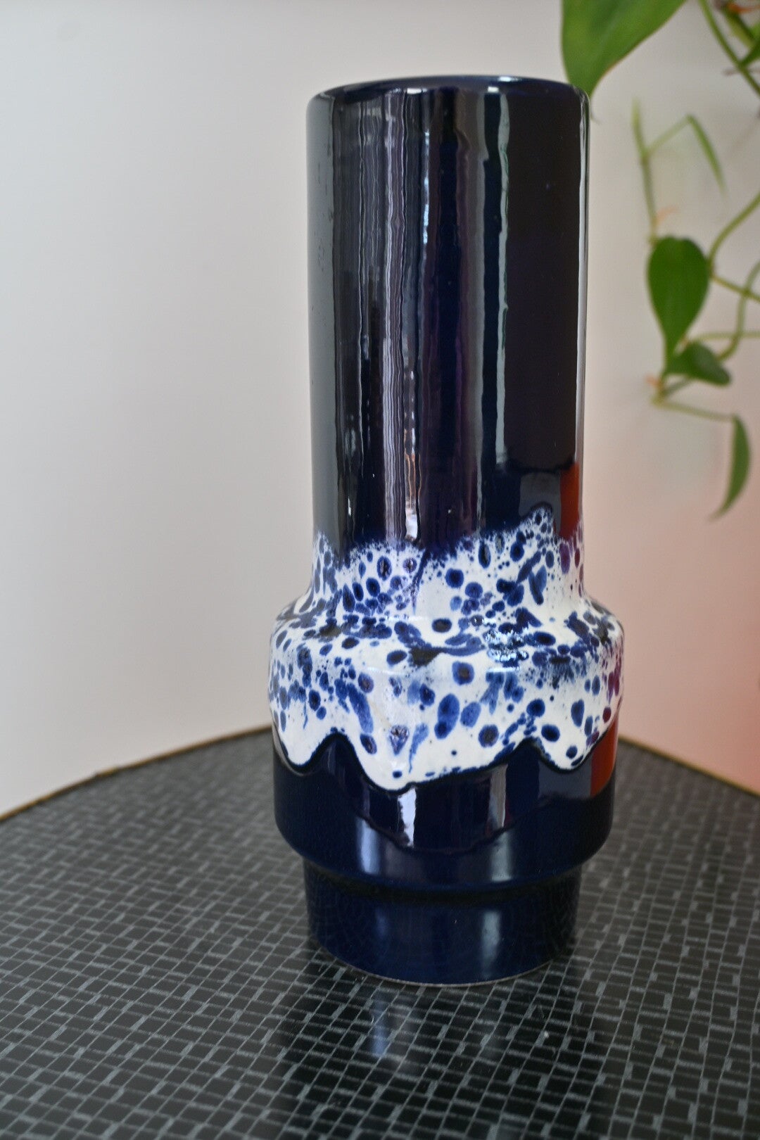 Mooie Fat Lava Vaas West Germany Hoog 20cm