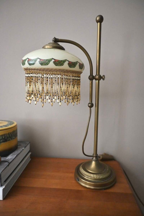 Art Nouveau stijl verstelbare tafellamp