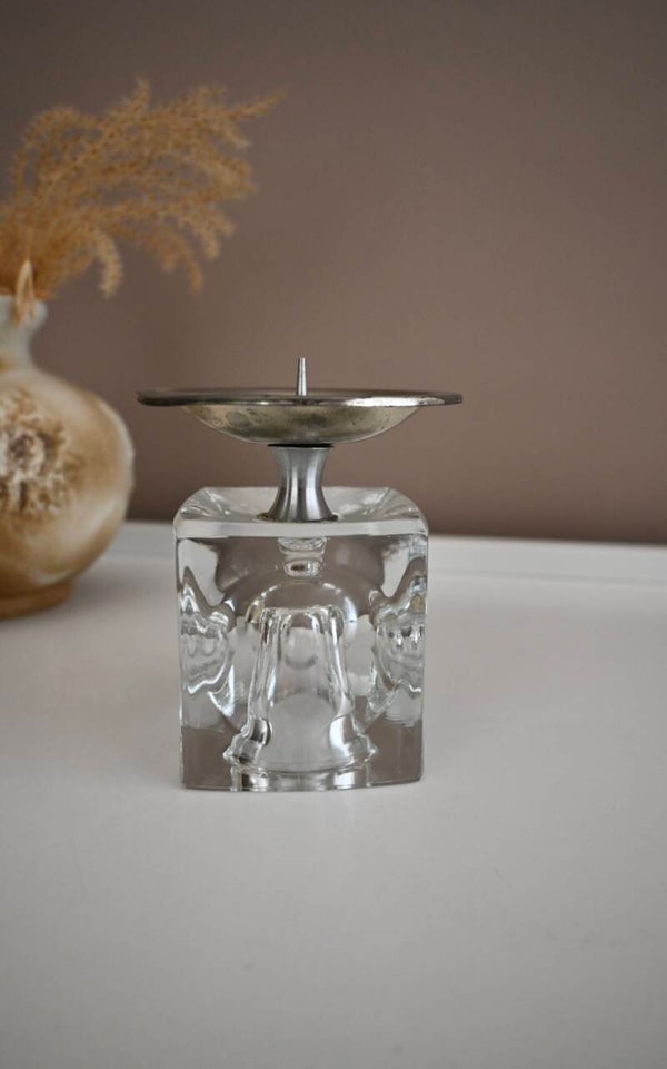Vintage Peill & Putzler 'Ice Cube' Kandelaar Jaren 70 Space Age