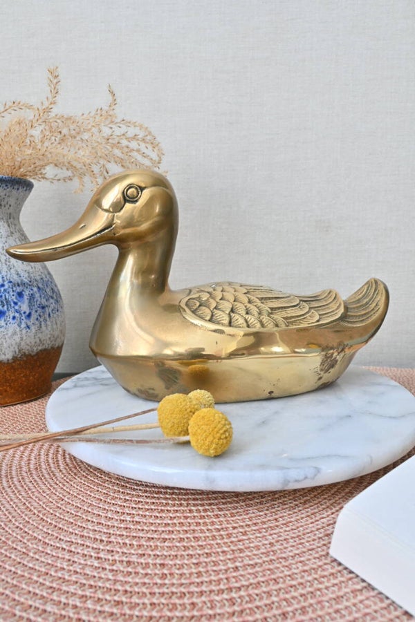 Grote messing decoratie eend