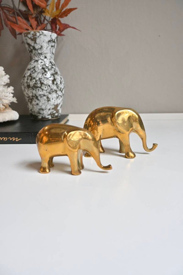 Leuke set messing olifantjes