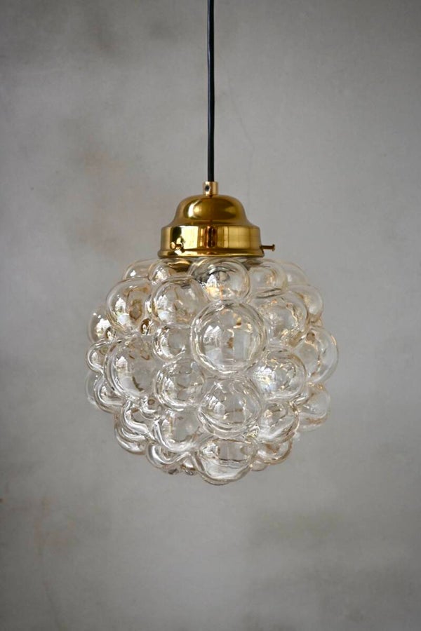 Glazen Bubble'-hanglamp Helena Tynell voor Glashütte Limburg