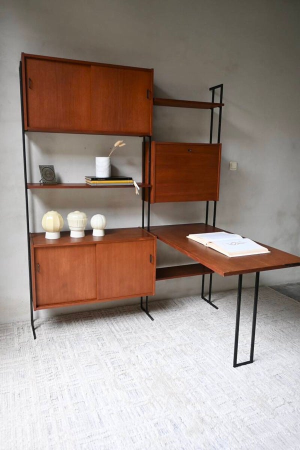 Wandsysteem modulair van Omnia Hilker jaren 60 vintage