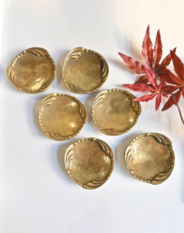 Sierlijke messing schaaltjes zware kwaliteit