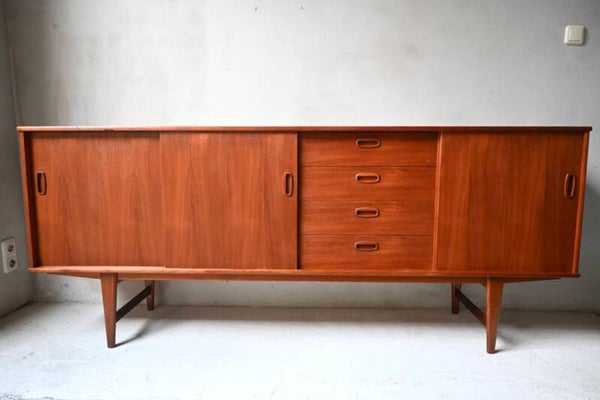 Vintage Teak Lowboard Dressoir Omer Lefèvre Utrecht 200