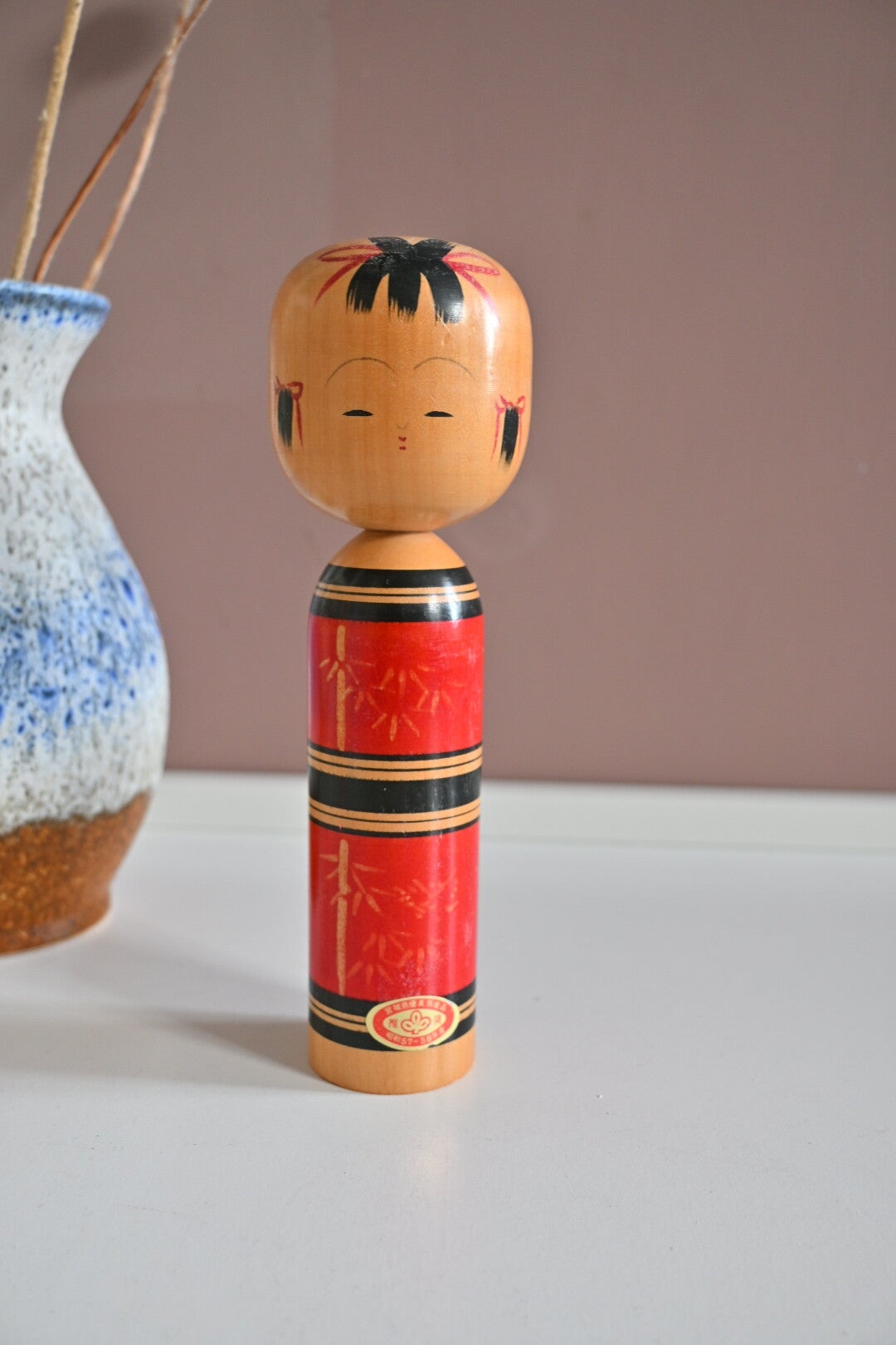 Vintage Japanse Kokeshi-pop
