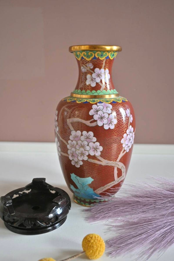 Handgemaakte Cloisonné vaas