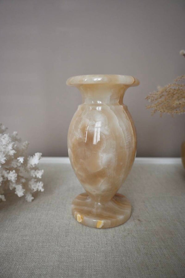 Prachtige Mid-Century Onyx Vaas