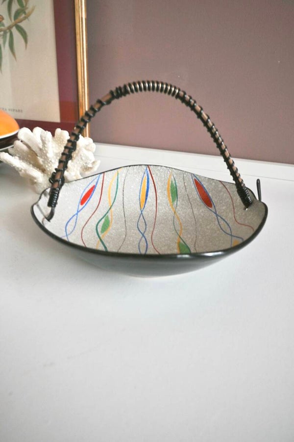 Mid-Century Modern Napco Japan Atomic keramische schaal