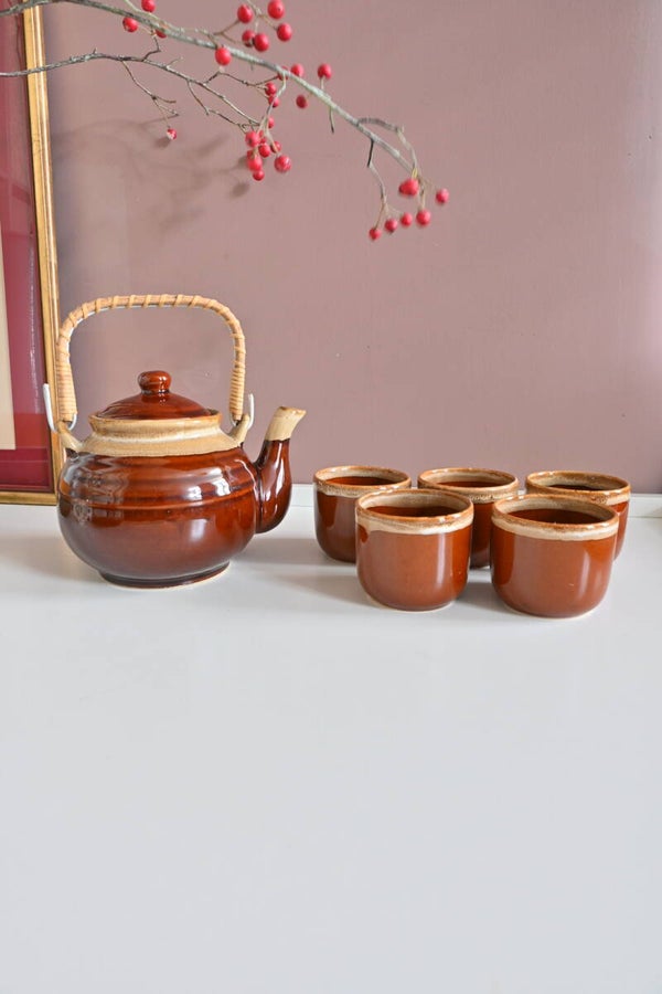 Mooi vintage thee servies keramiek