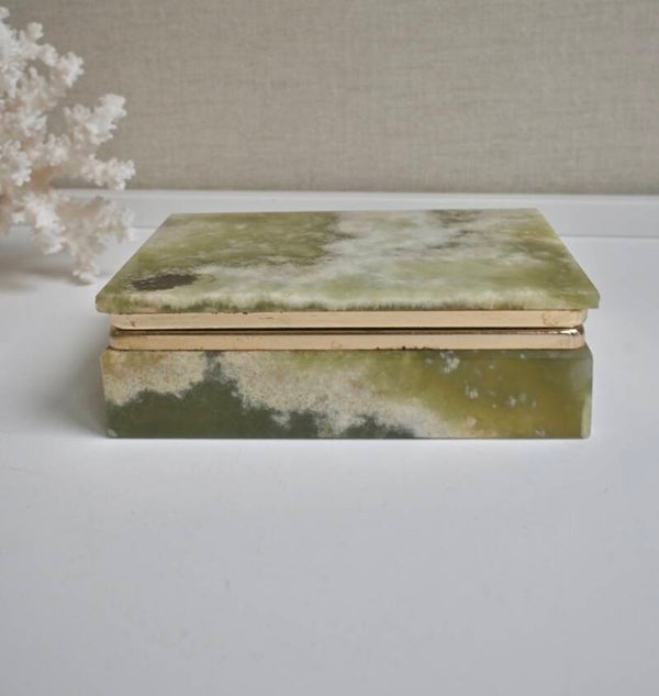 Grote onyx marmeren sieradendoos