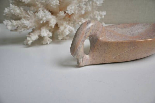 Speksteen zwaan/vogel schaaltje