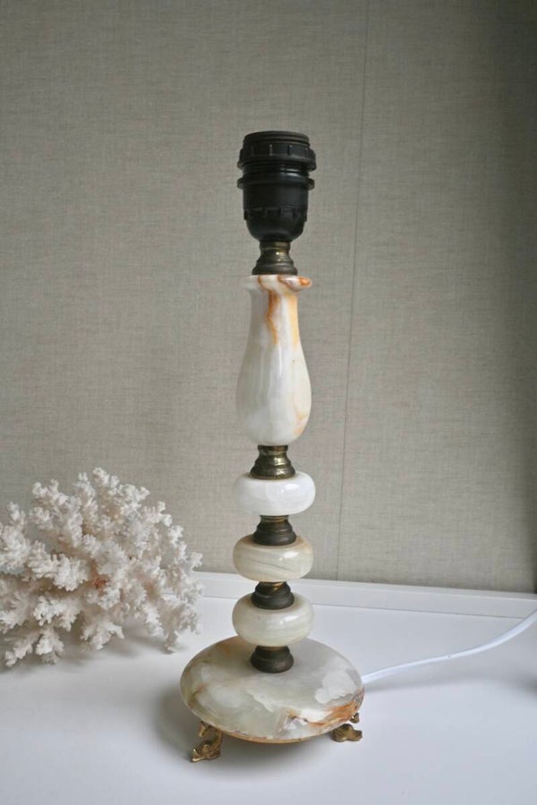 Tafellamp marmer met messing