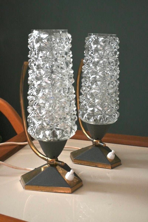 Vintage nachtlampjes/tafellampjes jaren 50