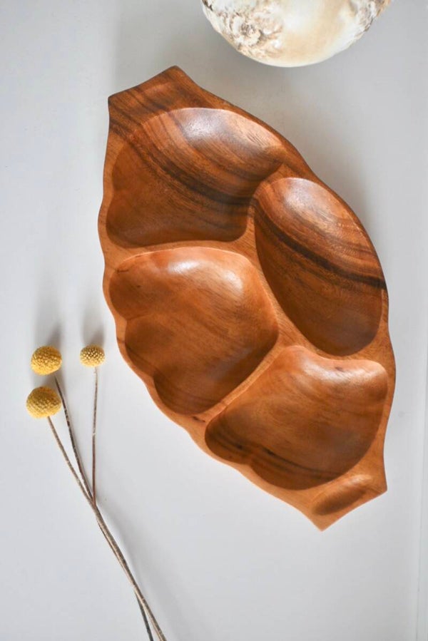 Teak houten serveerschaal