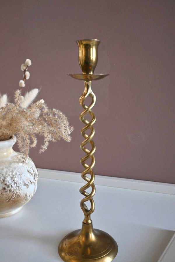 Messing (barley) twist kandelaar