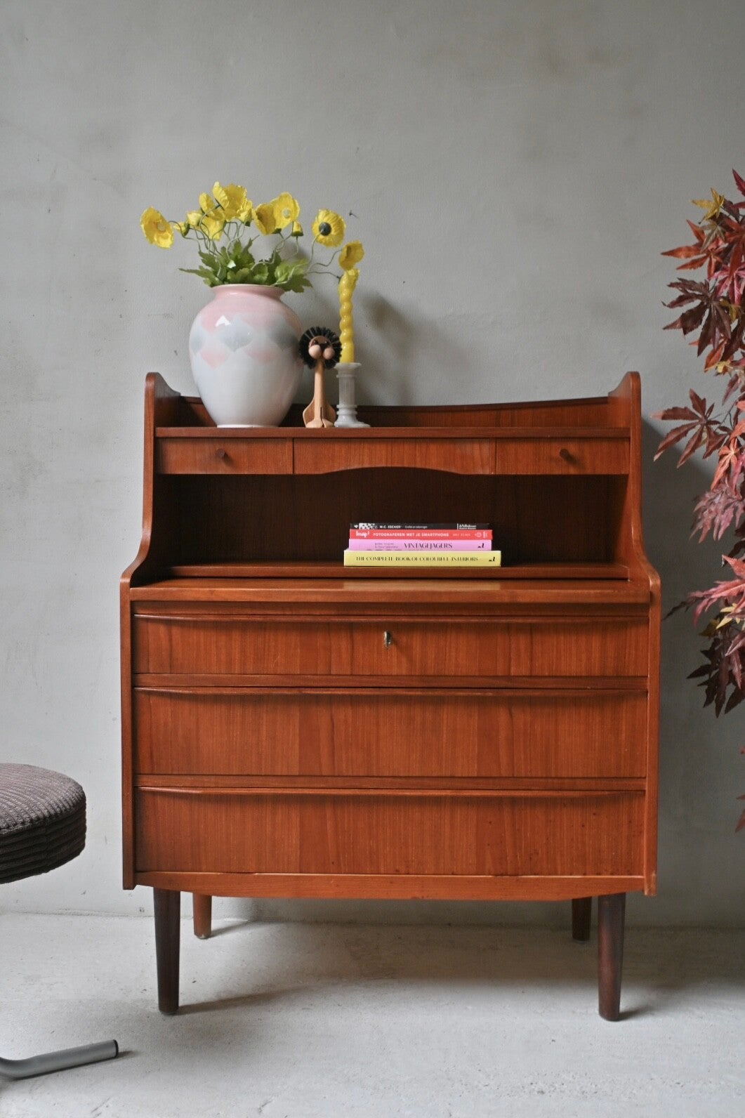 Deens Design secretaire/kaptafel met verborgen spiegel
