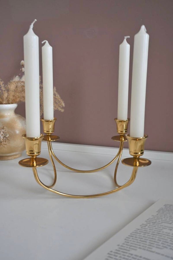 Prachtige messing kandelaar