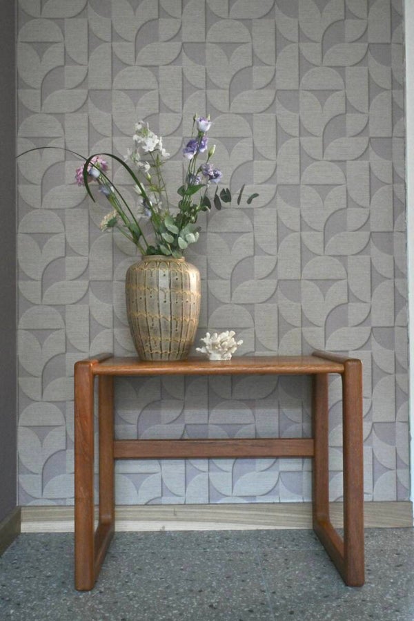 Vintage massief eiken bijzettafel Deens Design