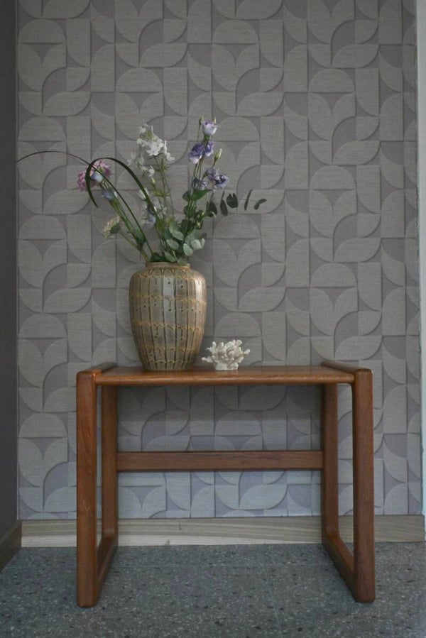 Vintage massief eiken bijzettafel Deens Design