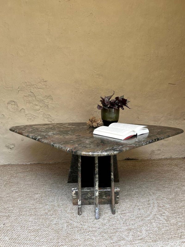 Vintage Marmeren Salontafel Waaier