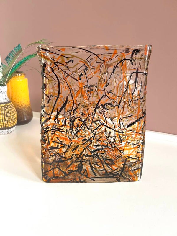 Prachtige rechthoekige designer vaas