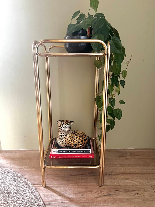 Stoere messing plantentafel