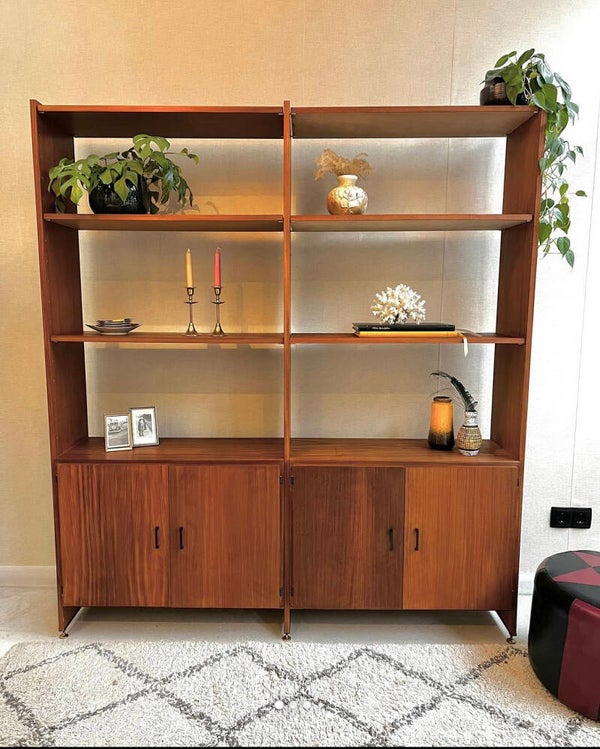 Modulair Simpla-lux Wandmeubel met legplanken