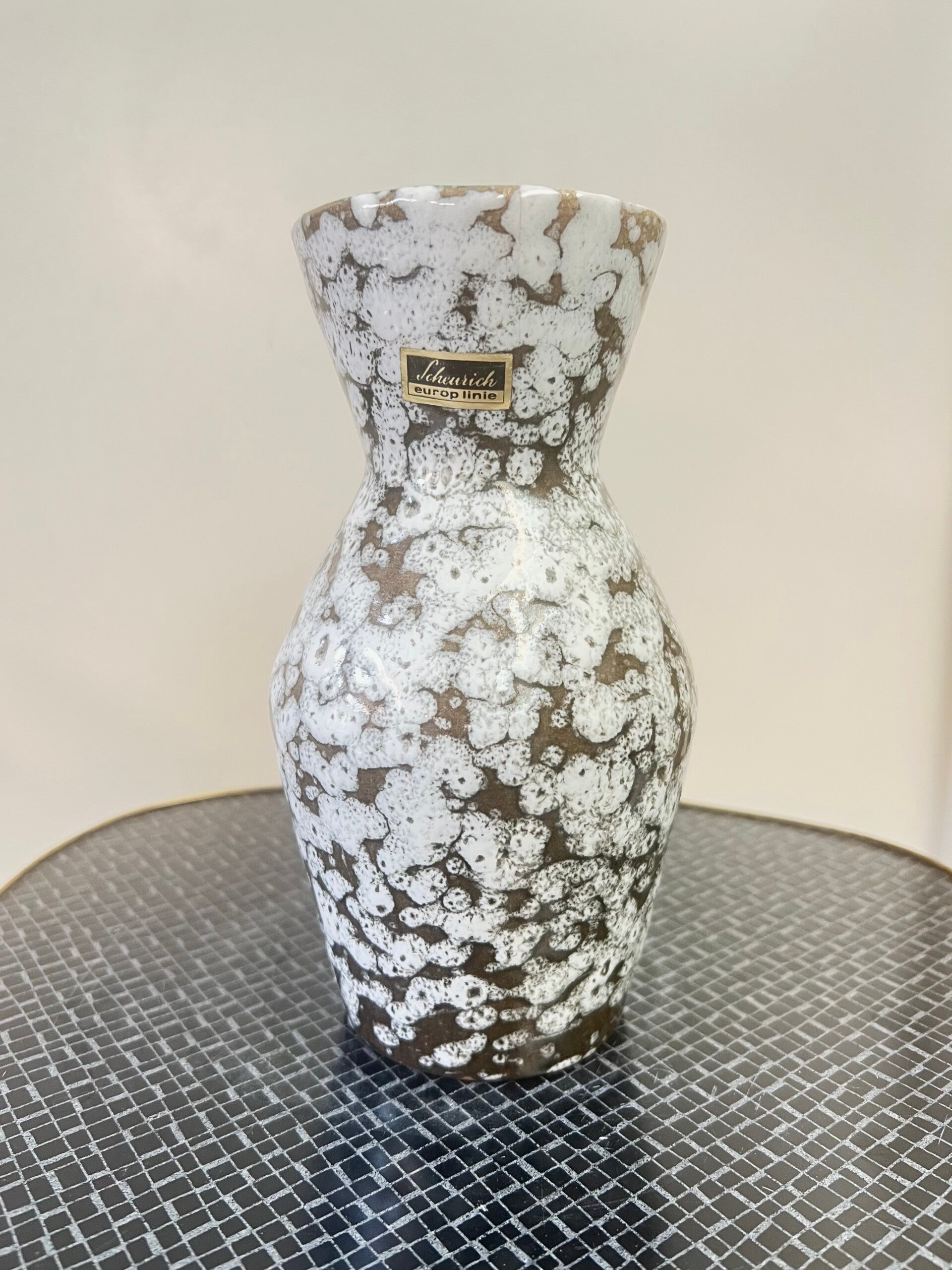 Prachtige Fat Lava West Germany Vaas van Scheurich Hoog 18cm