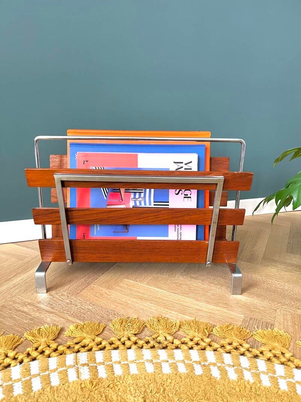 Mooi tijdschriftenrek uit de jaren 60