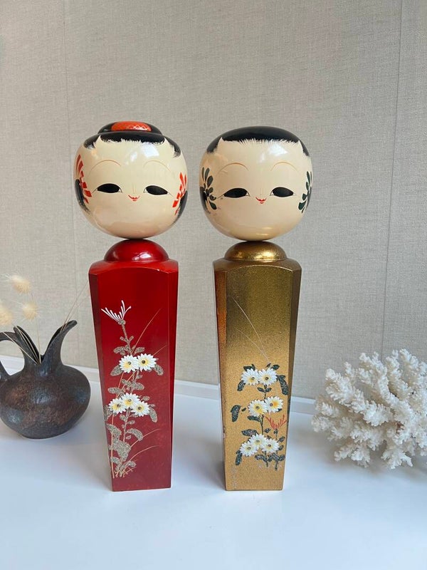 Grote Japanse Kokeshi houten poppen