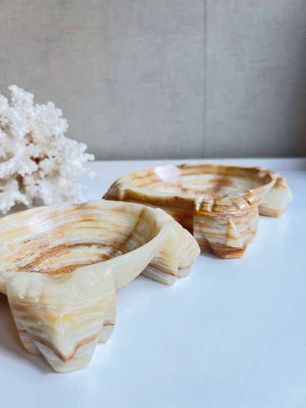 Marmeren schaaltje/asbakjes jaren 60