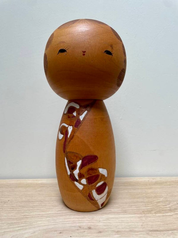 Japanse Kokeshi Pop Hout Gesigneerd Jaren 70