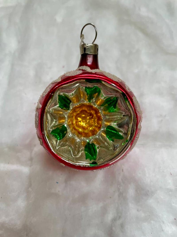 Oude Kerstbal Deukbal 7cm (24041)