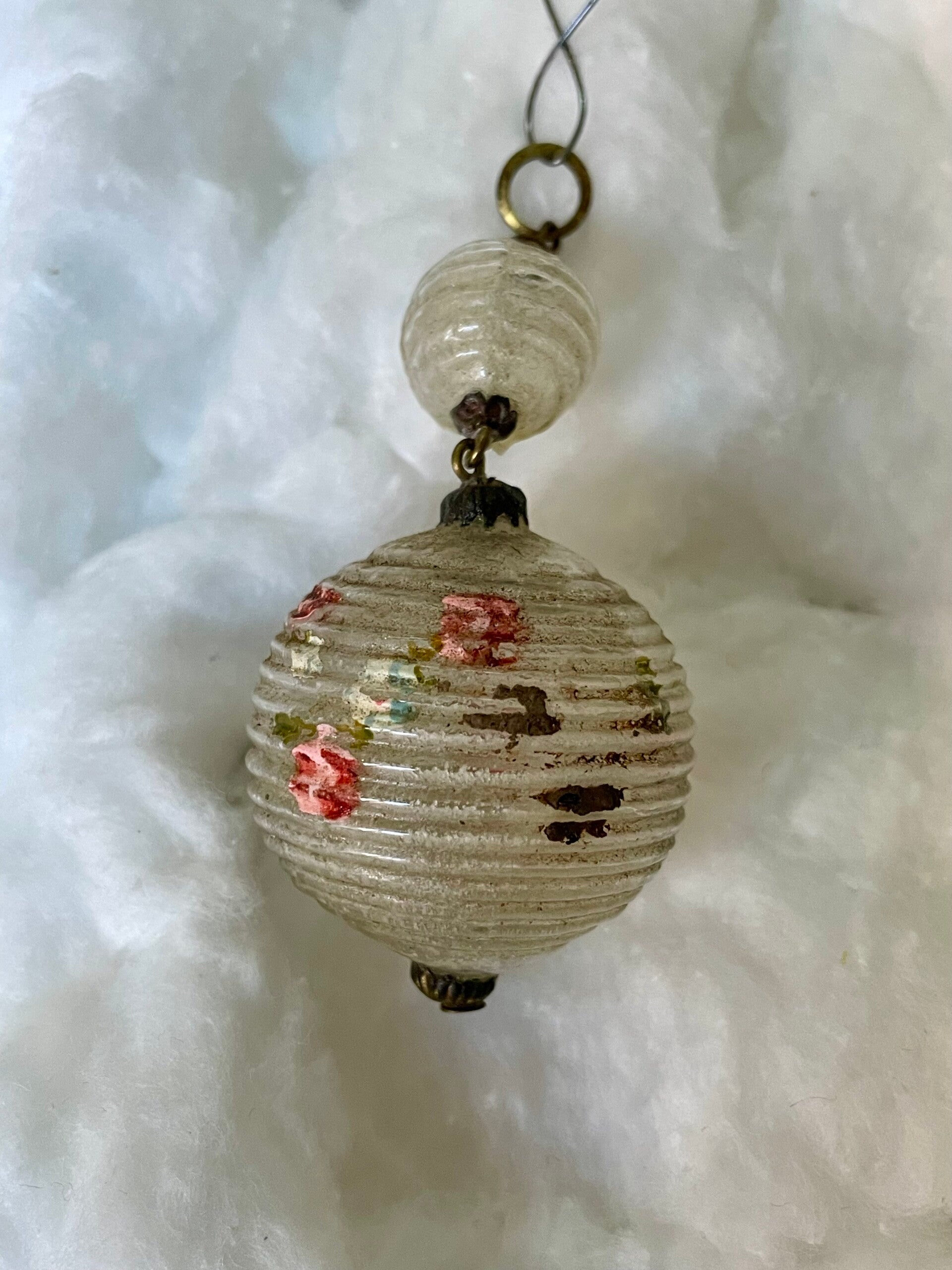 Antieke Gablonzer Kerstbal 7cm (24057)