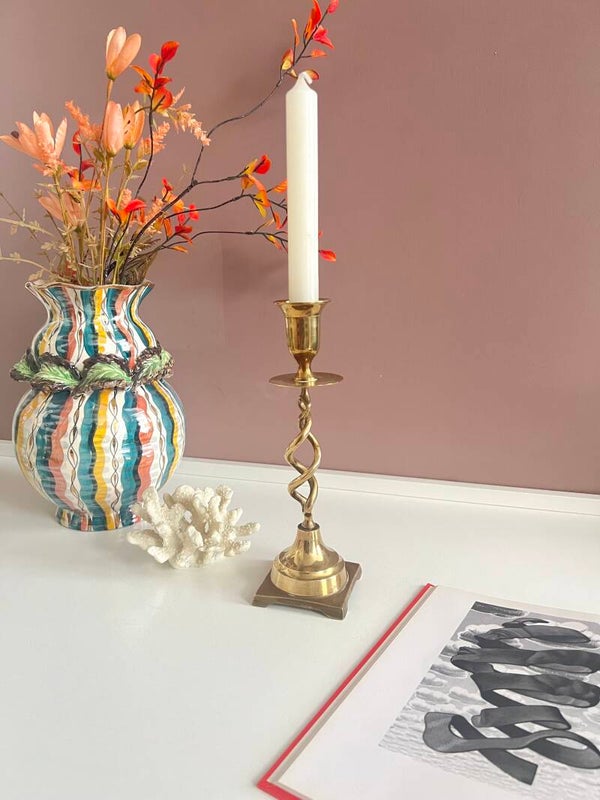 Messing twist kandelaar