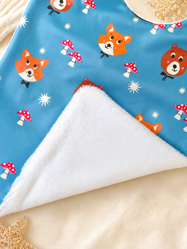 Bavoir ours renard 3 - 5 ans