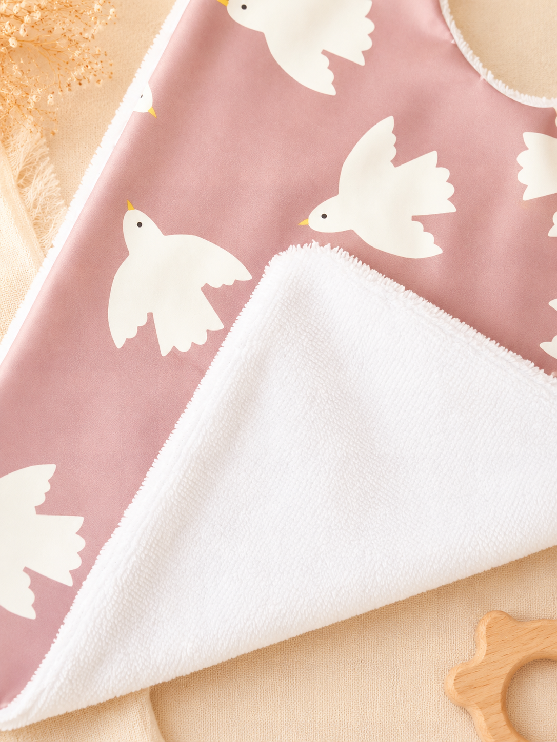 Bavoir oiseaux 3 - 5 ans