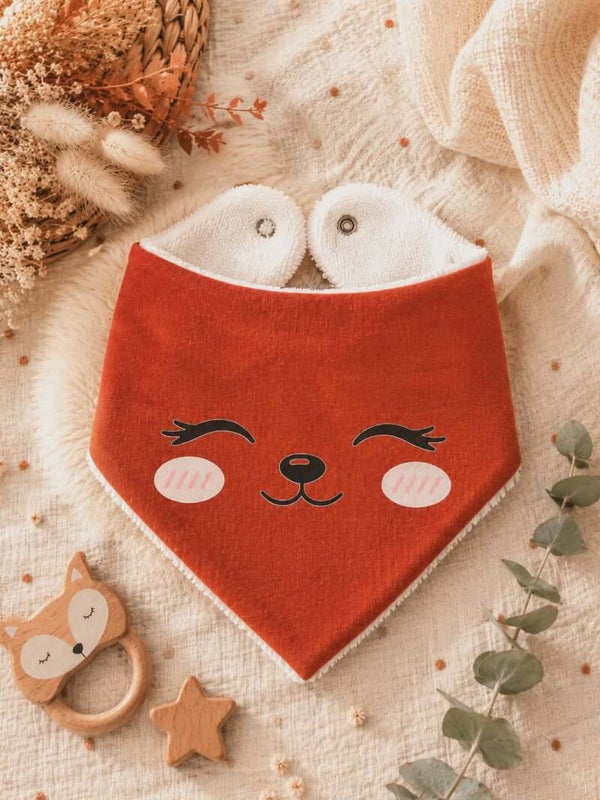Bavoir bandana – Collection M&V 🦊🐺🐻 A l'unité