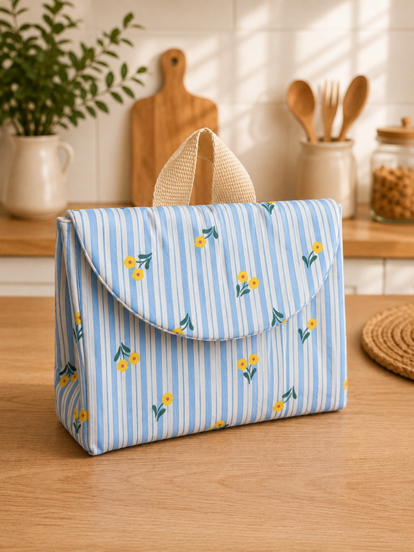 Sac à goûter molletonné – Fait main