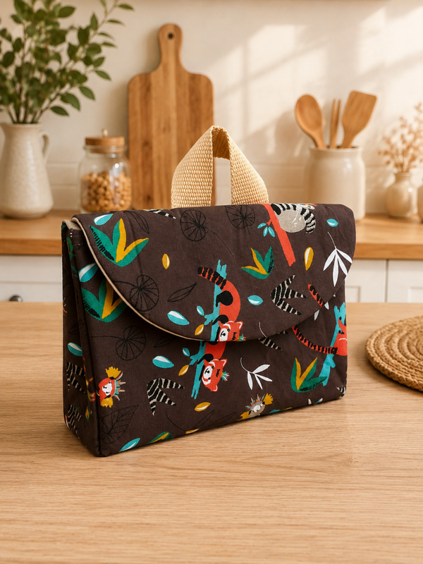 Sac à goûter molletonné – Fait main